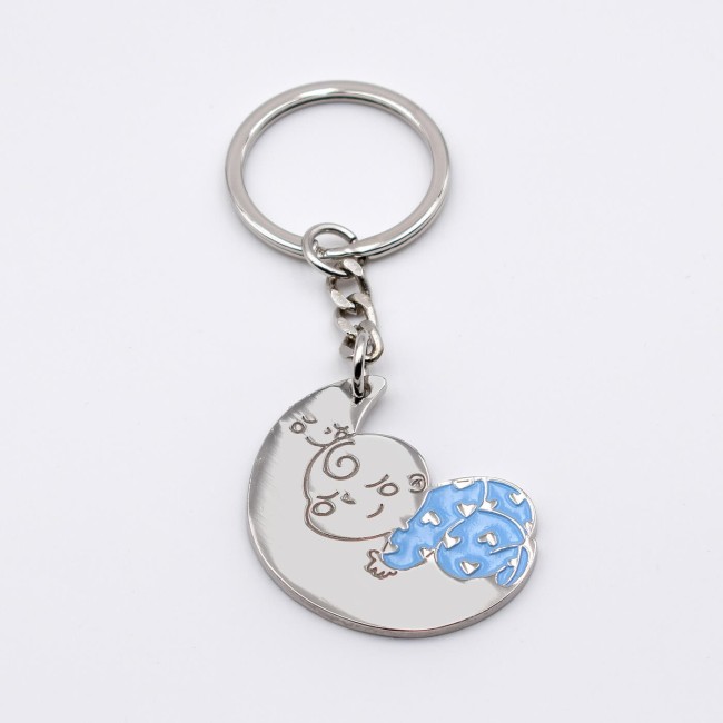 Llavero Niño Luna Azul