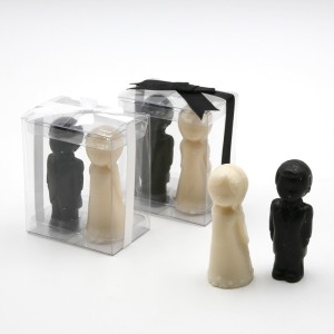 Pareja novios jabón con caja