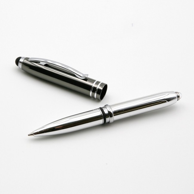 Bolígrafo Aluminio con Linterna y Puntero