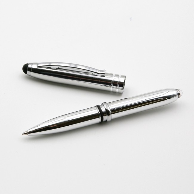 Bolígrafo Aluminio con Linterna y Puntero