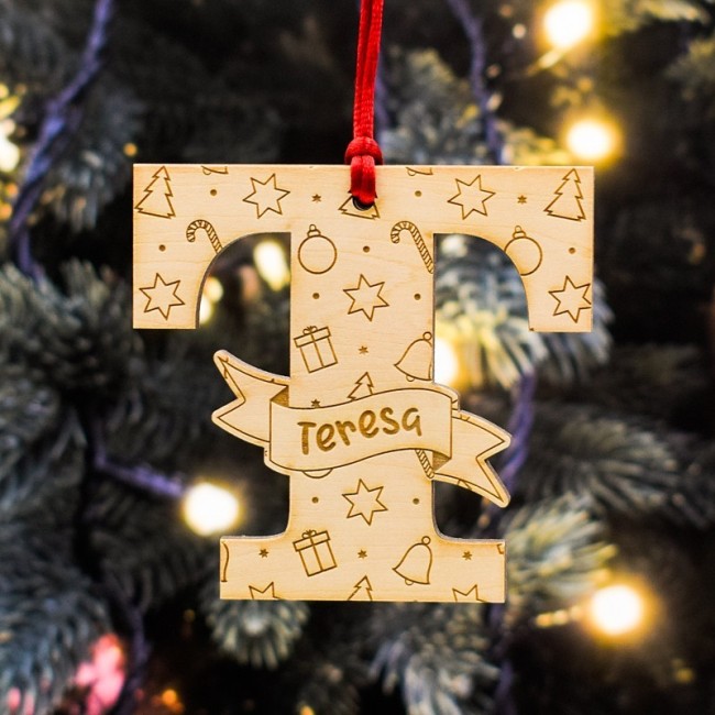 Adorno con letra arbol