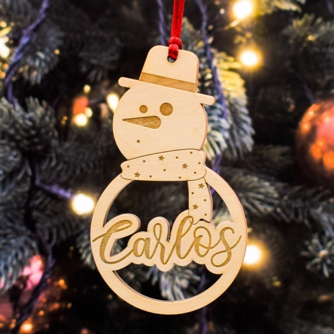 Bola navidad muñeco nieve