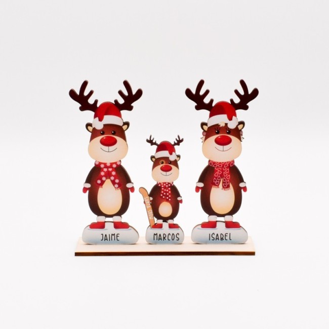 Renos navideños con nombre