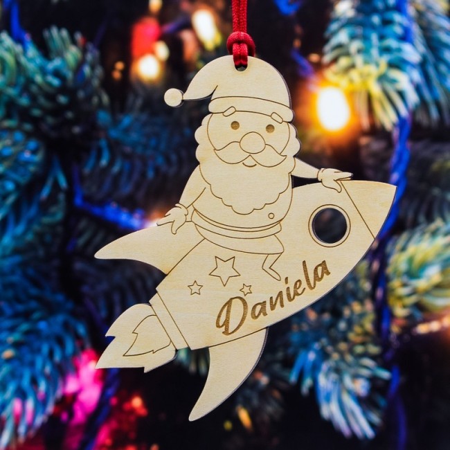 Adorno árbol Papá Noel nombre