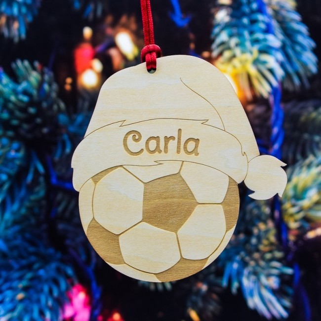 Adorno Navidad balón fútbol