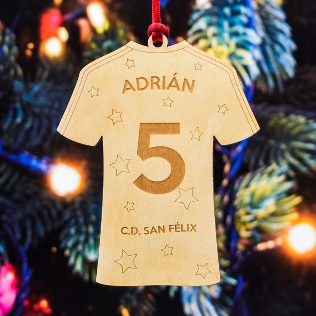 Adorno árbol camiseta deporte