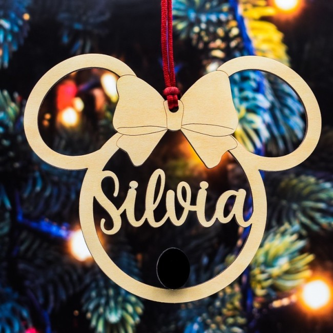 Bola de Navidad Personalizada Minnie Mouse