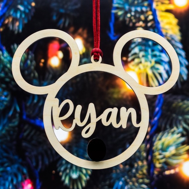 decoración navideña personalizada Mickey Mouse