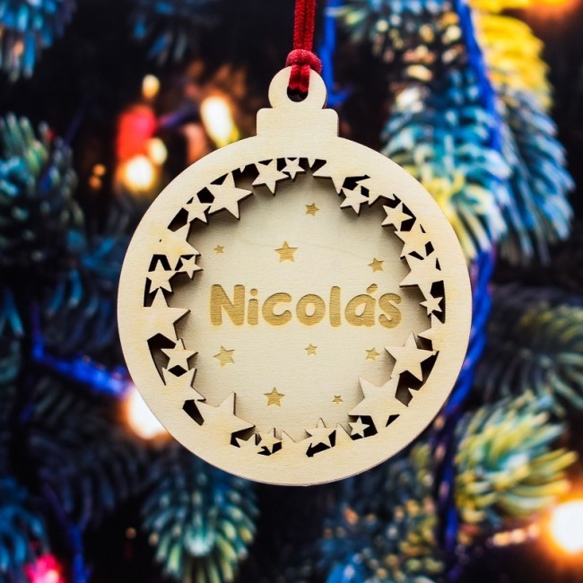 Bola navidad estrellas