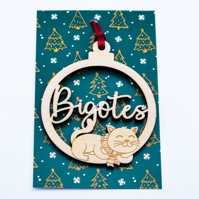 bola de Navidad personalizada con mascota