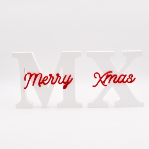 Adorno de Navidad Letras Merry Xmas