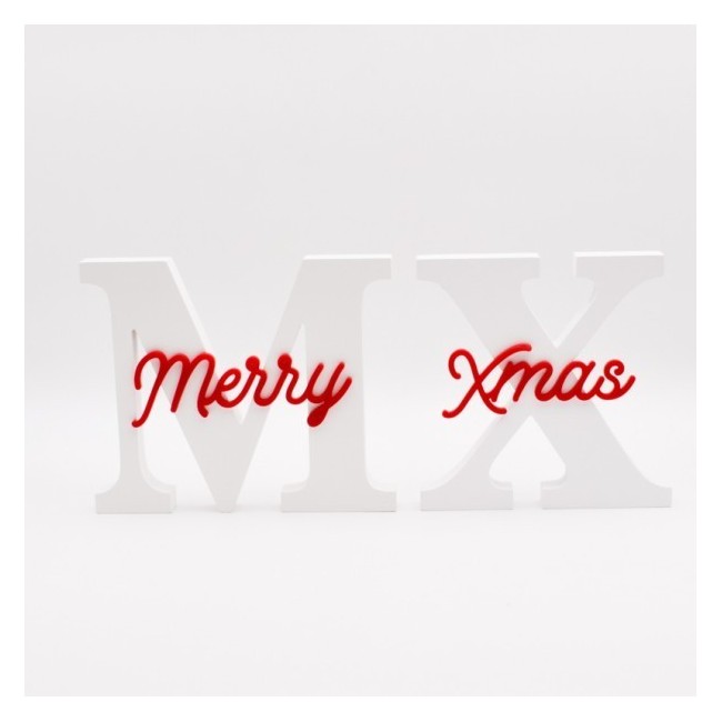 Adorno de Navidad Letras Merry Xmas
