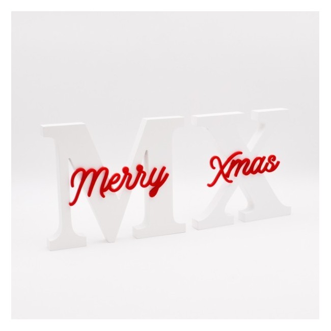 decoración navideña Merry Xmas