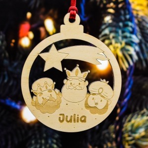 Bola de Navidad Personalizada Reyes Magos