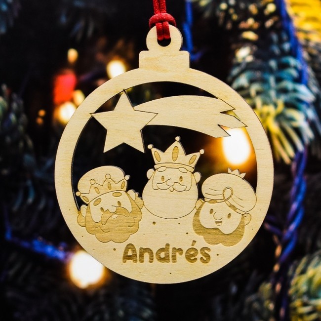 Bola de Navidad Personalizada Reyes Magos