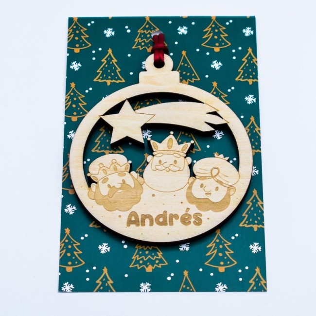 Bola de Navidad Personalizada Reyes Magos