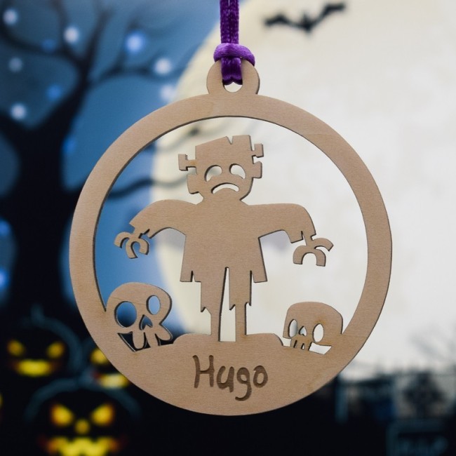 decoracion frankenstein puerta