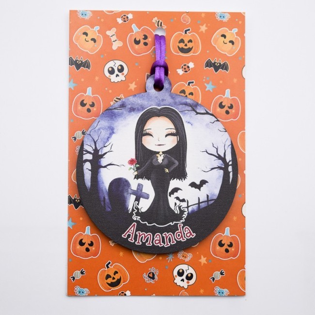 Adorno halloween morticia addams