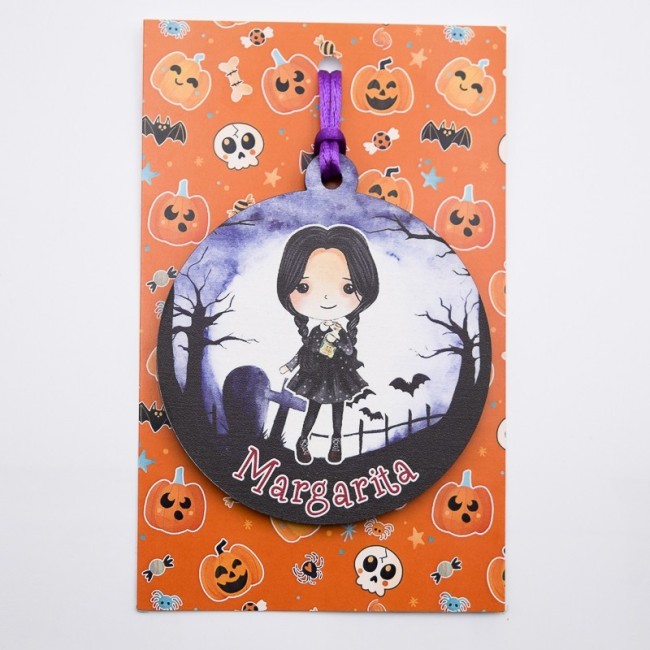 Adorno halloween miercoles addams