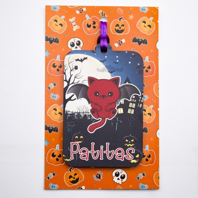 Adorno personalizado gato vampiro