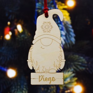Adorno de Navidad Personalizado Gnomo
