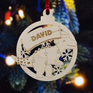 Bola Navidad dinosaurio infantil