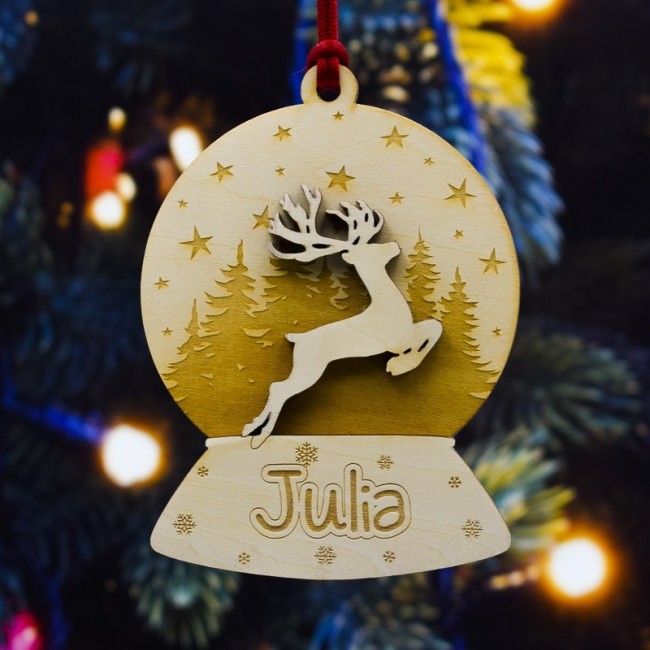 Bola de Navidad Personalizada Reno