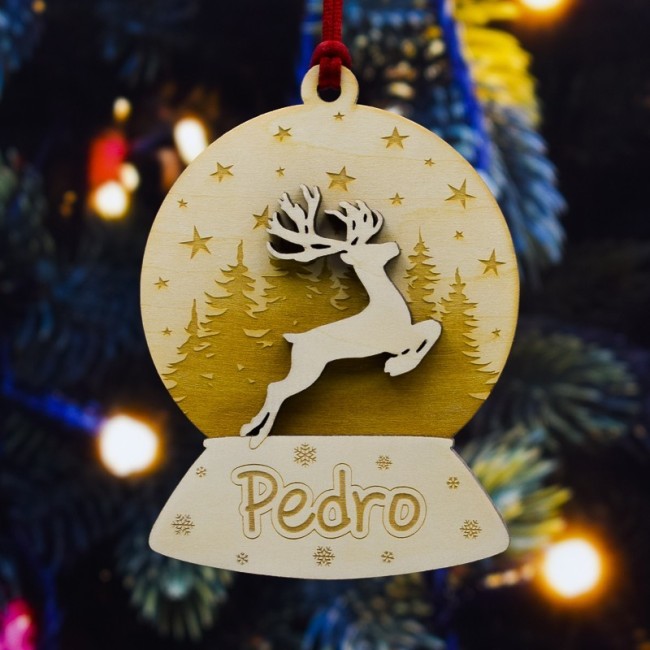 Bola de Navidad Personalizada Reno