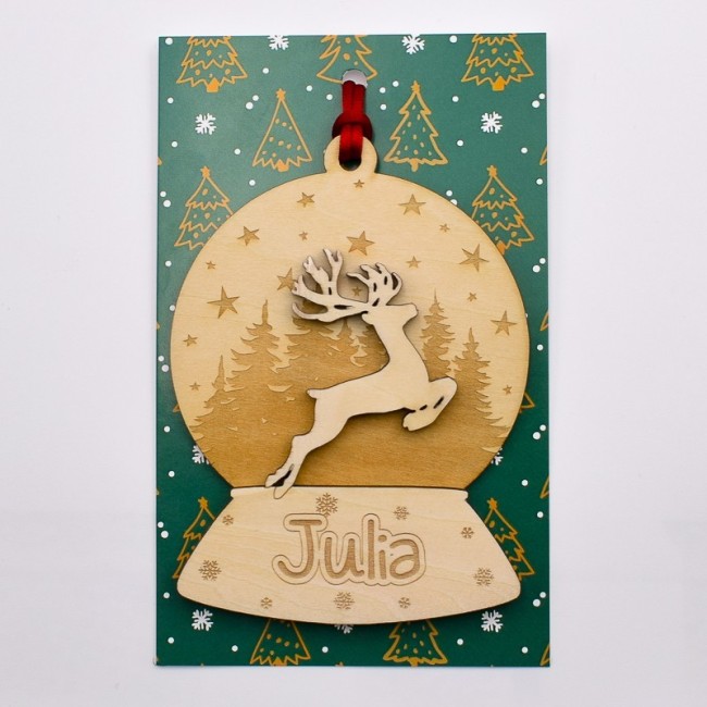 Bola de Navidad Personalizada Reno