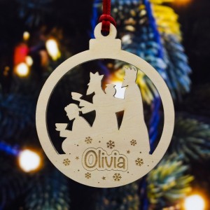 Bola de Navidad personalizada Reyes Magos de oriente