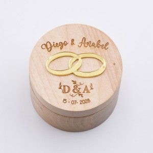Caja Para Anillos de Boda Personalizada