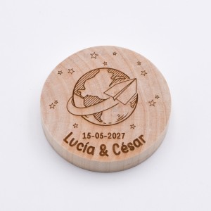 Abrebotellas Madera Boda Tierra Personalizado