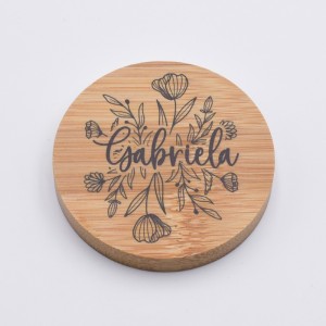 Espejo Madera Flores Personalizado