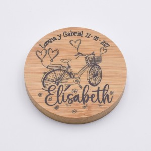 Espejo Madera Bicicleta Personalizado Boda