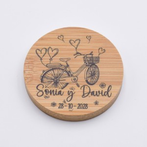 Espejo Madera Bicicleta Boda Personalizado