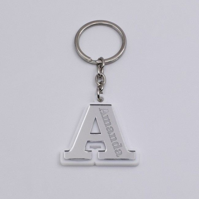 Llavero marcasitios inicial plata