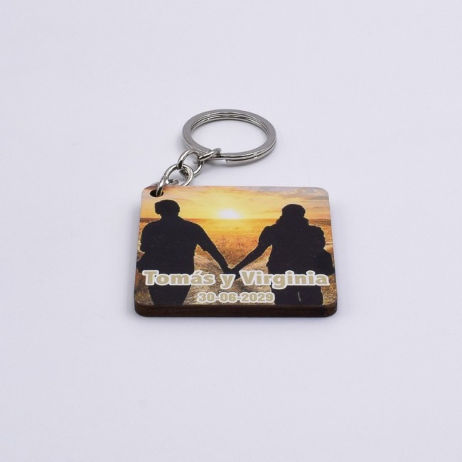 Llavero foto personalizado novios