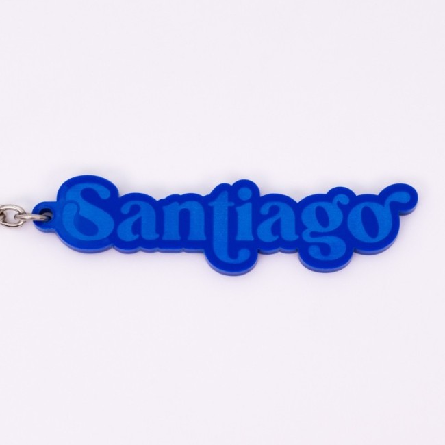 Llavero personalizado clásico azul