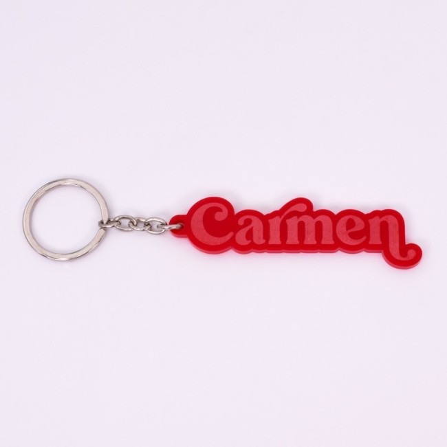 Llavero personalizado clásico rojo