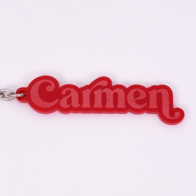 Llavero personalizado clásico rojo