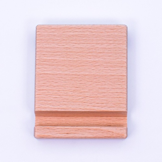 Soporte de madera para teléfono, personalizado y con diseño de gnomos