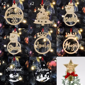 Set de decoración de Navidad básico, con adornos y accesorios para el hogar