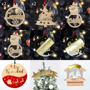 Set bolas navidad y belén