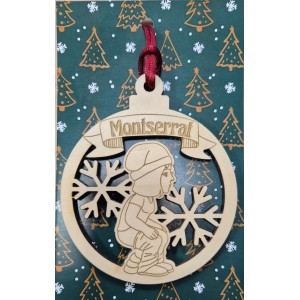 Bola de Navidad Personalizada Caganer mujer