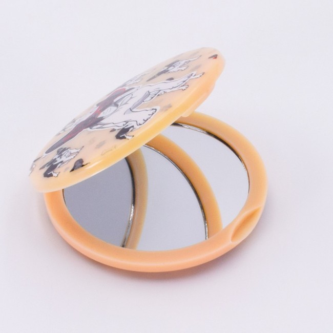 Espejo Doble Personalizado con Bulldog Francés y Nombre