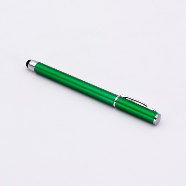Bolígrafo con puntero color verde