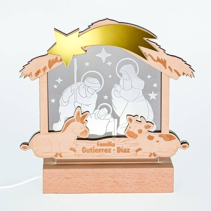 belen personalizado con luz