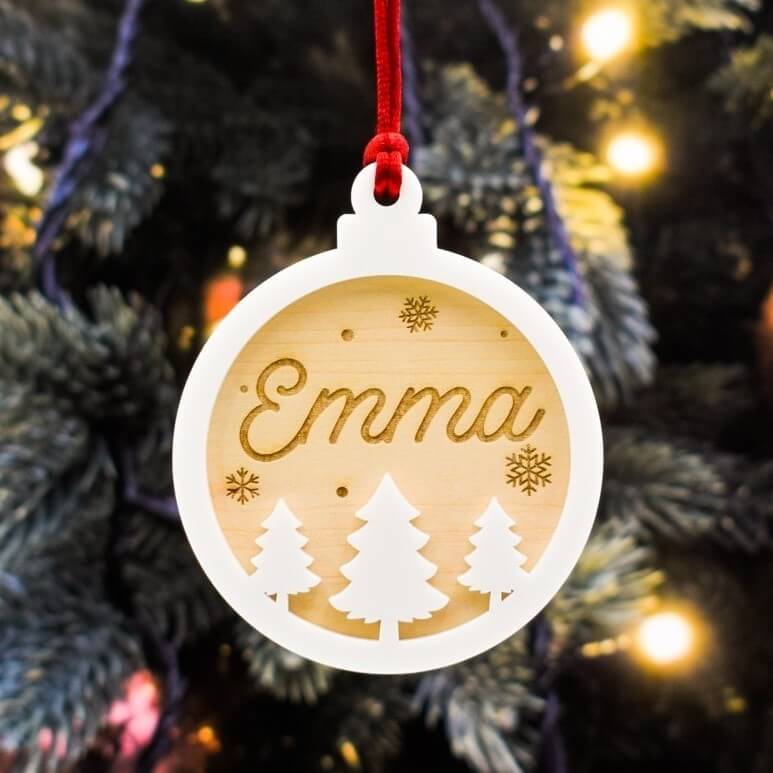 regalo bola de navidad personalizada