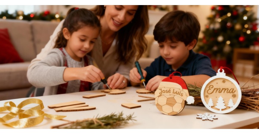 Cómo hacer bolas de Navidad personalizadas con nombre paso a paso