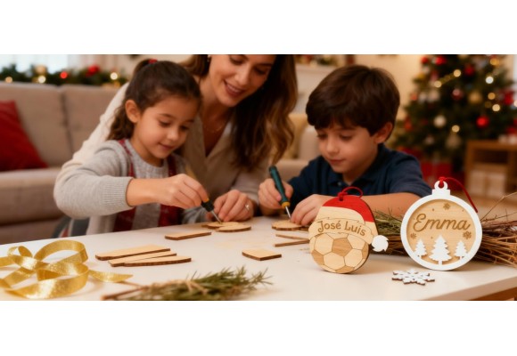 Cómo hacer bolas de Navidad personalizadas con nombre paso a paso